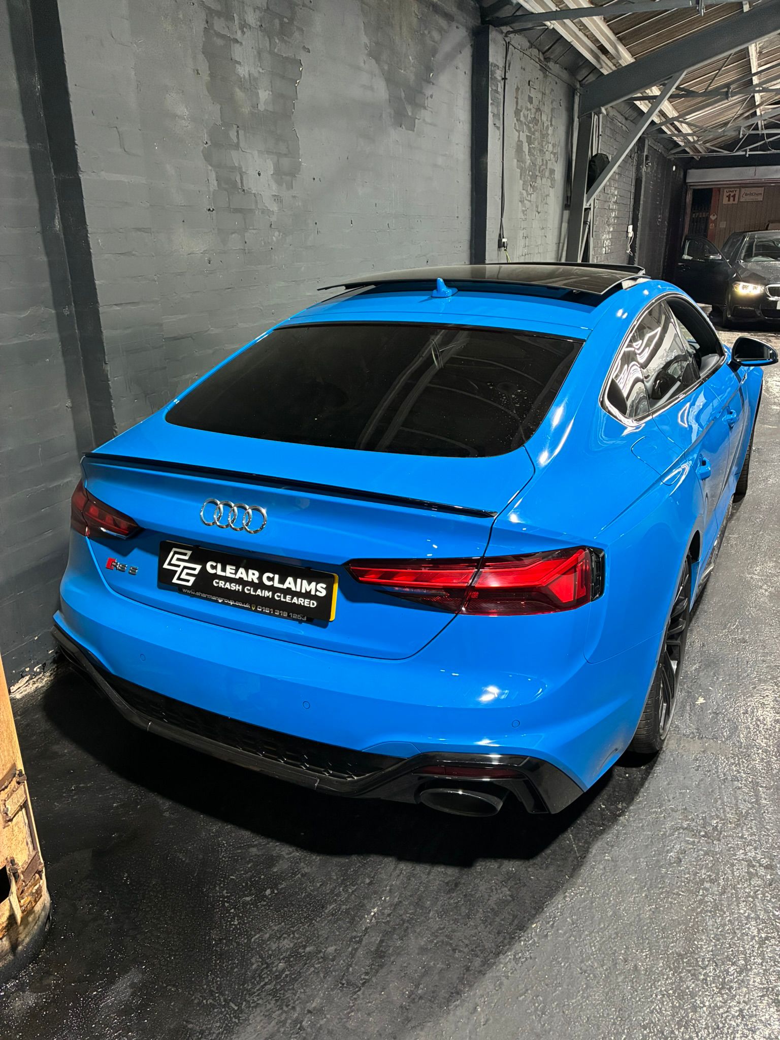 Audi RS5 Sportback at Clear Claims workshop